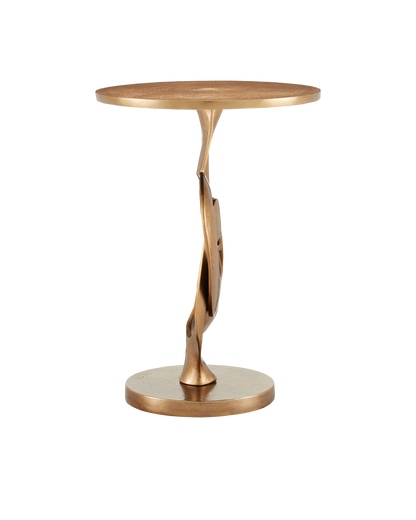 Currey & Co. Kadali Brass Accent Table 4000-0130