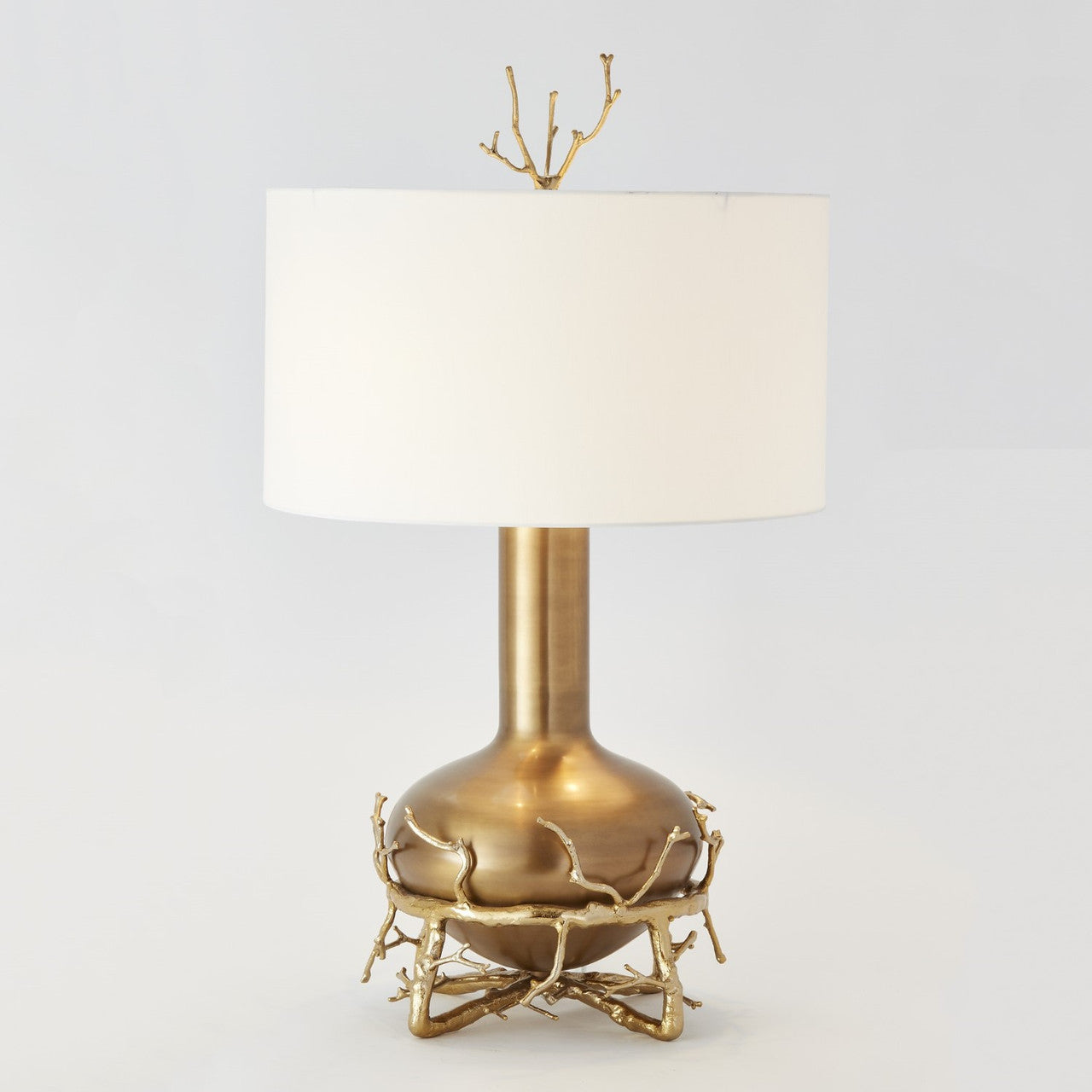 Global Views Fat Brass Twig Table Lamp 9.92234