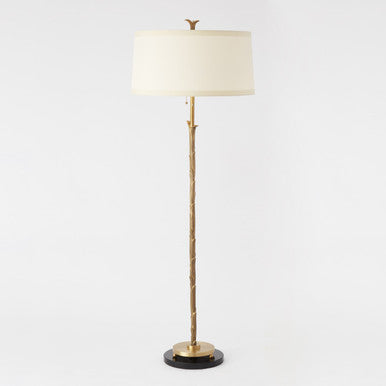 Global Views Organic Floor Lamp Antique Brass 9.91127