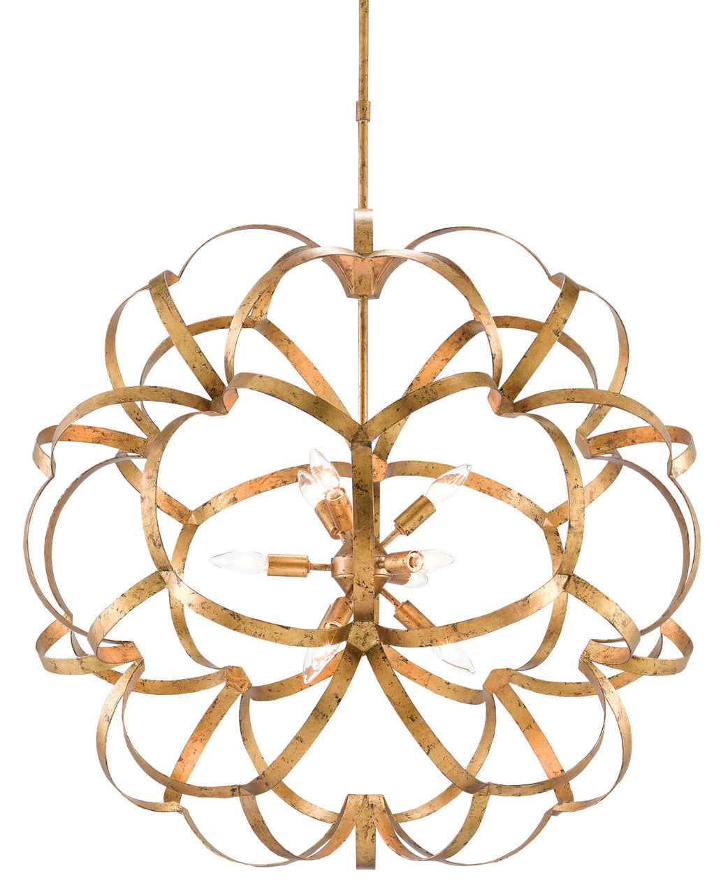 Currey & Co. Sappho Gold Orb Chandelier 9000-0259