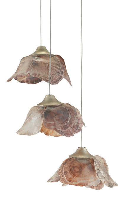 Currey & Co. Catrice 3-Light Round Multi-Drop Pendant 9000-0675