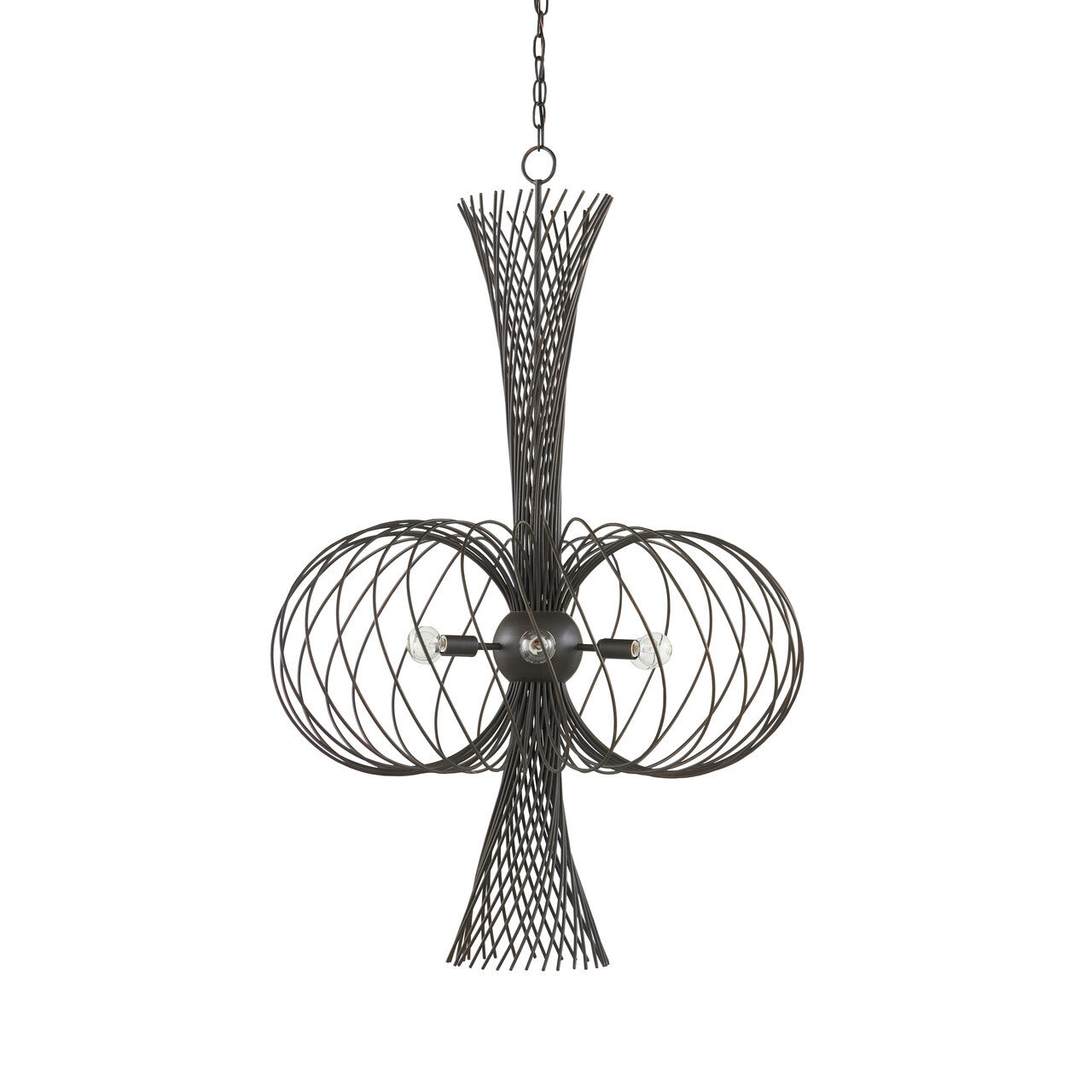 Currey & Co. Akio Bronze Chandelier 9000-0963