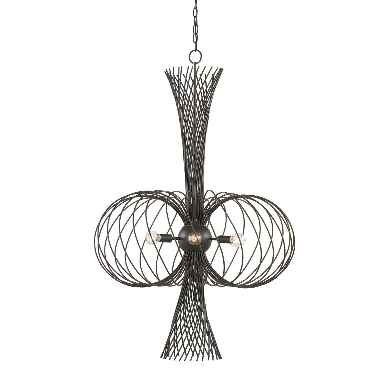 Currey & Co. Akio Bronze Chandelier 9000-0963