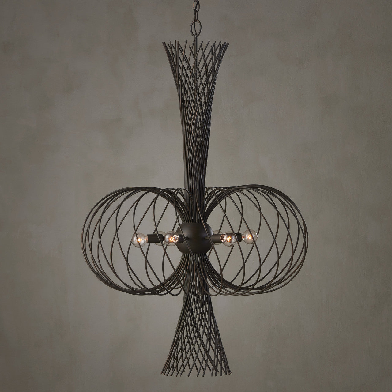 Currey & Co. Akio Bronze Chandelier 9000-0963