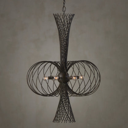 Currey & Co. Akio Bronze Chandelier 9000-0963