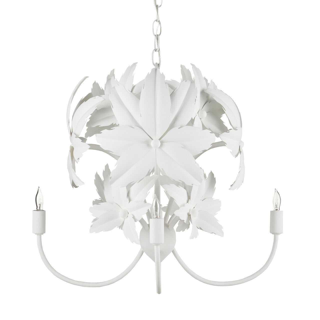 Currey & Co. Sweetbriar White Chandelier 9000-0987