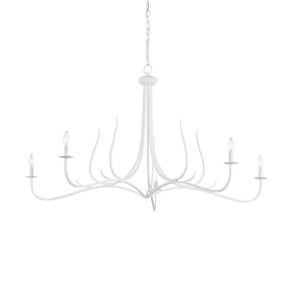 Currey & Co. Passion White Chandelier 9000-0989