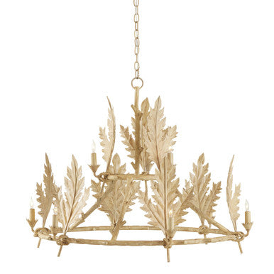 Currey & Co. Bowthorpe Coco Cream Chandelier 9000-0997