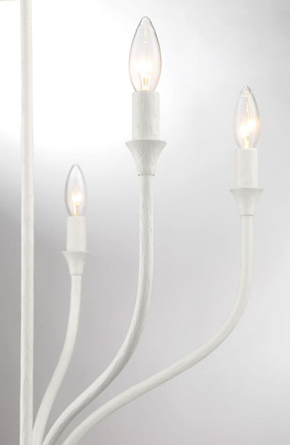 Currey & Co. Rhodes 5-Light White Contemporary Statement Chandelier 9000-2000