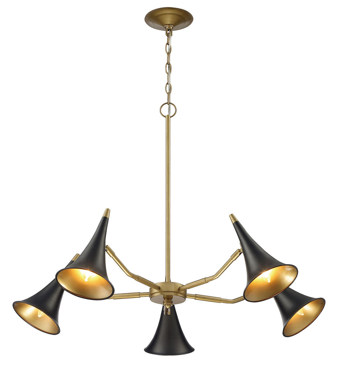 Currey & Co. Clarion 5-Light Statement Modern Chandelier 9000-2009