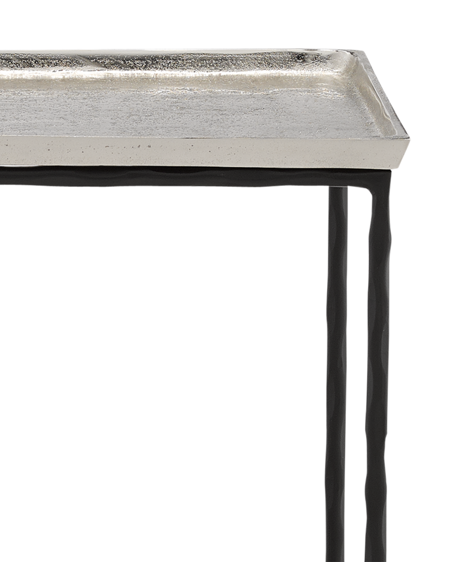 Currey & Co. Boyles Silver Side Table 4000-0061