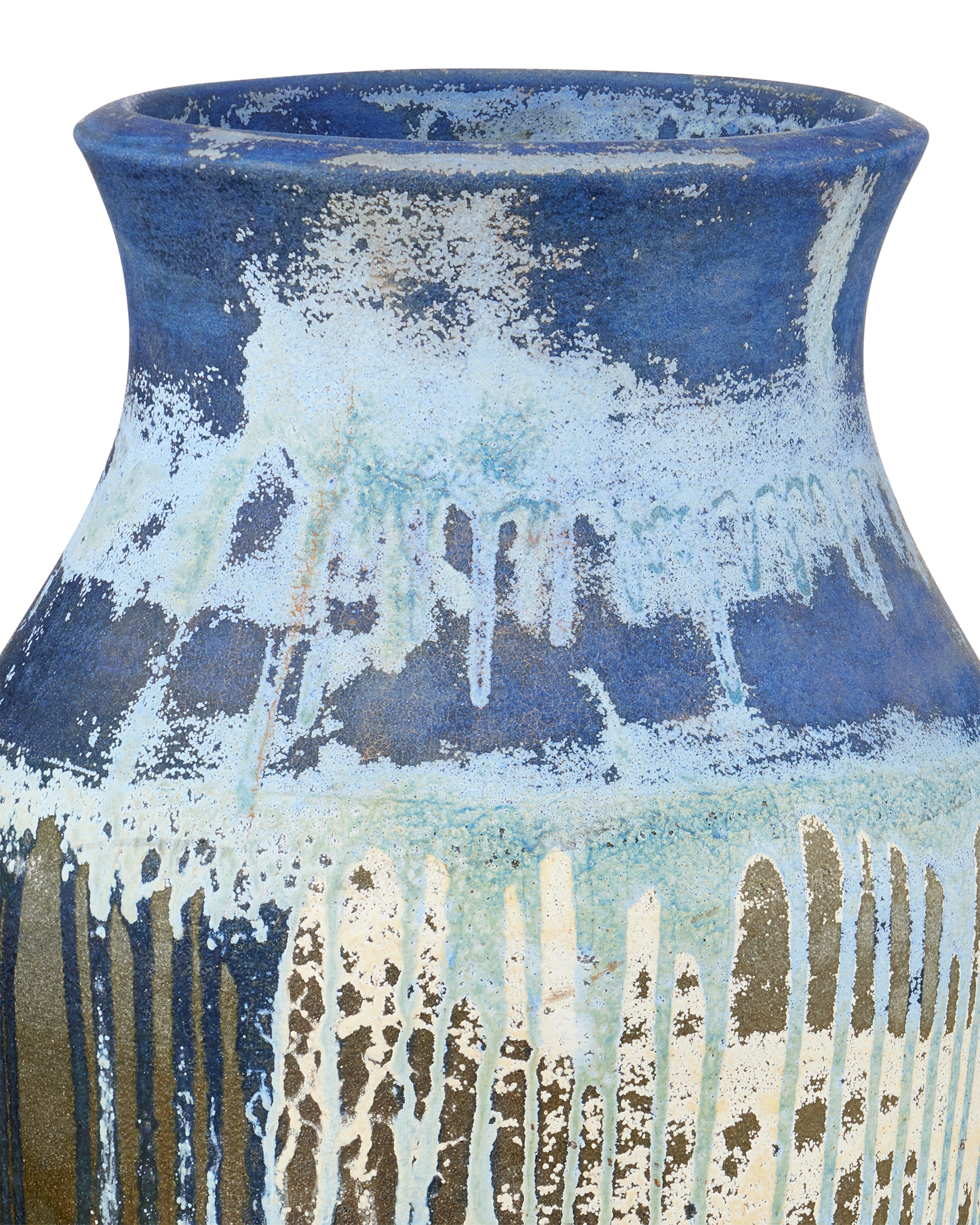 Currey & Co. Capizzi Blue Drip Urn 2200-0043