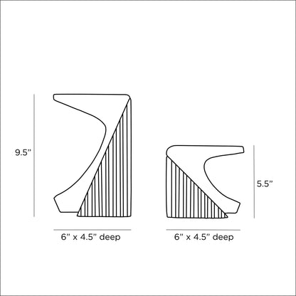 Arteriors Home Jordono Bookends, Set of 2 9112