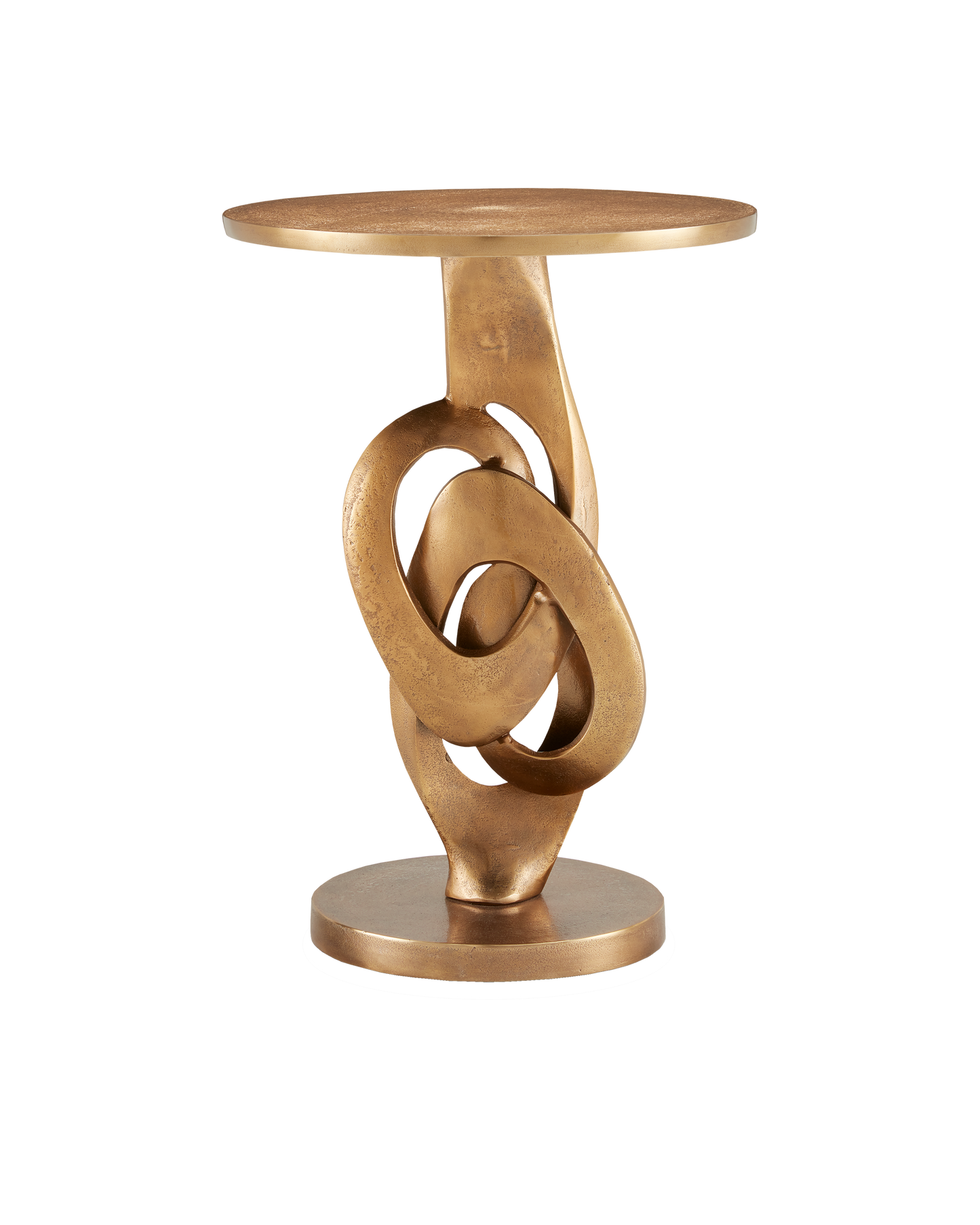 Currey & Co. Kadali Brass Accent Table 4000-0130