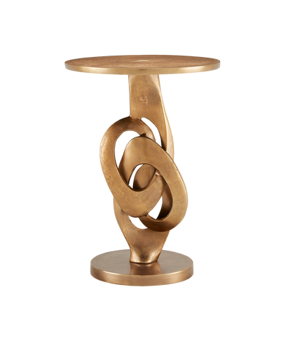 Currey & Co. Kadali Brass Accent Table 4000-0130