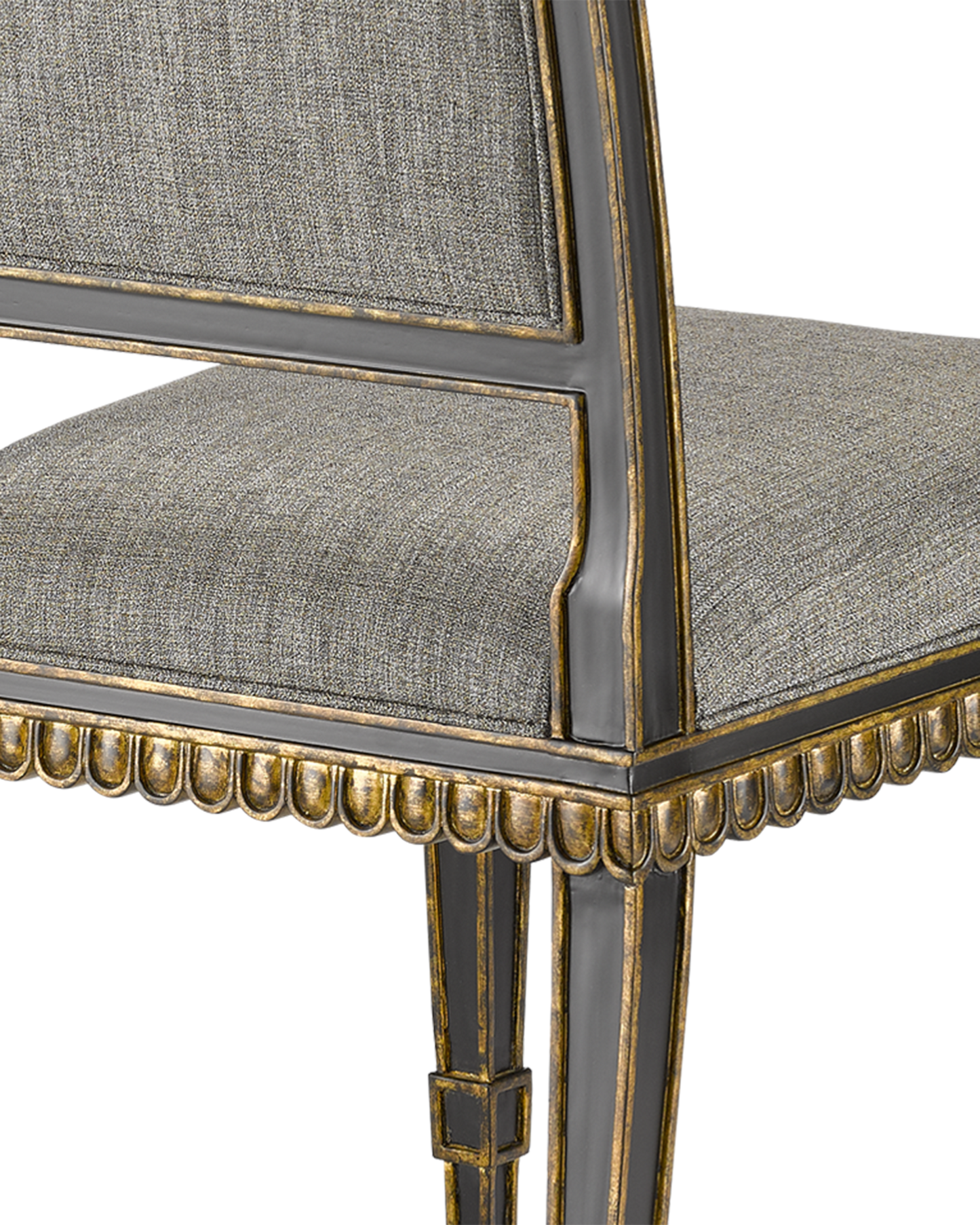 Currey & Co. Ines Black Chair, Appeal Peppercorn 7000-0163