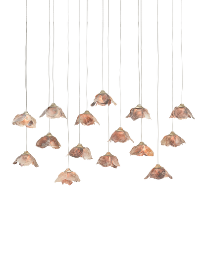 Currey & Co. Catrice 15-Light Linear Multi-Drop Pendant 9000-0678