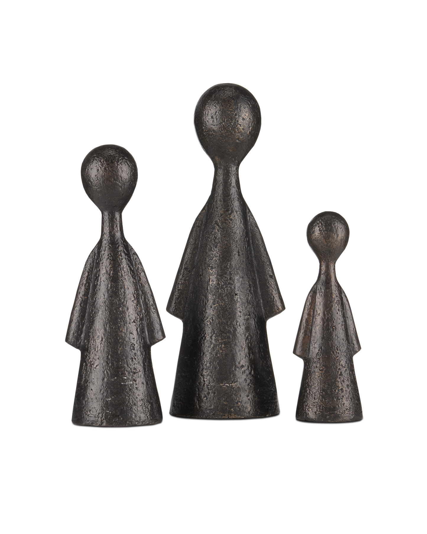 Currey & Co. Ganav Bronze Figure Set of 3 1200-0644