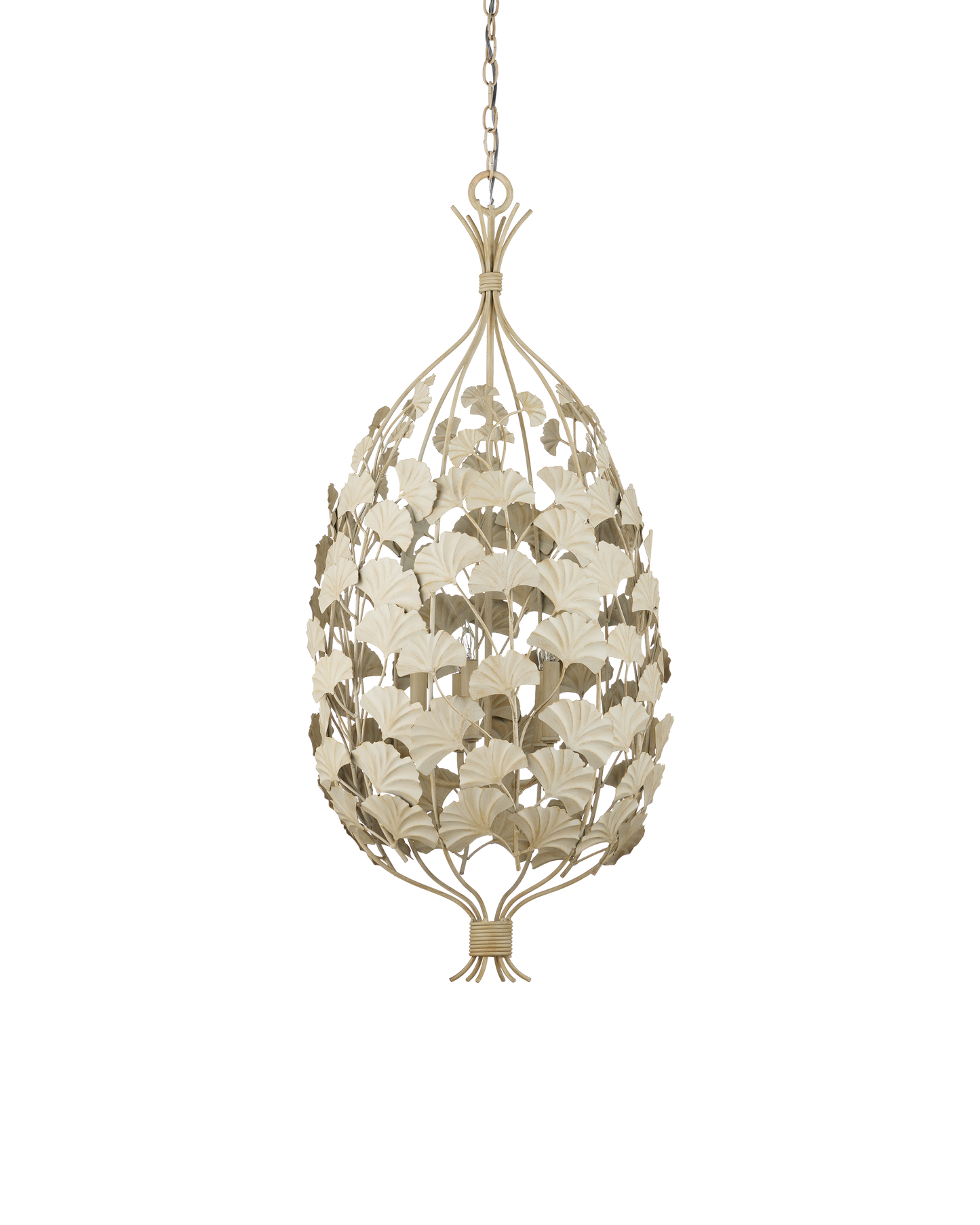 Currey & Co. Maidenhair Cream Chandelier 9000-1118