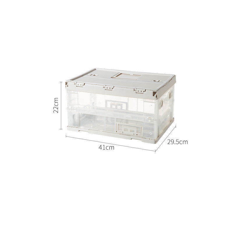 Foldable Storage Box Car Transparent Organizer