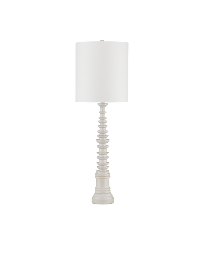 Currey & Co. Malayan White Table Lamp 6000-0896