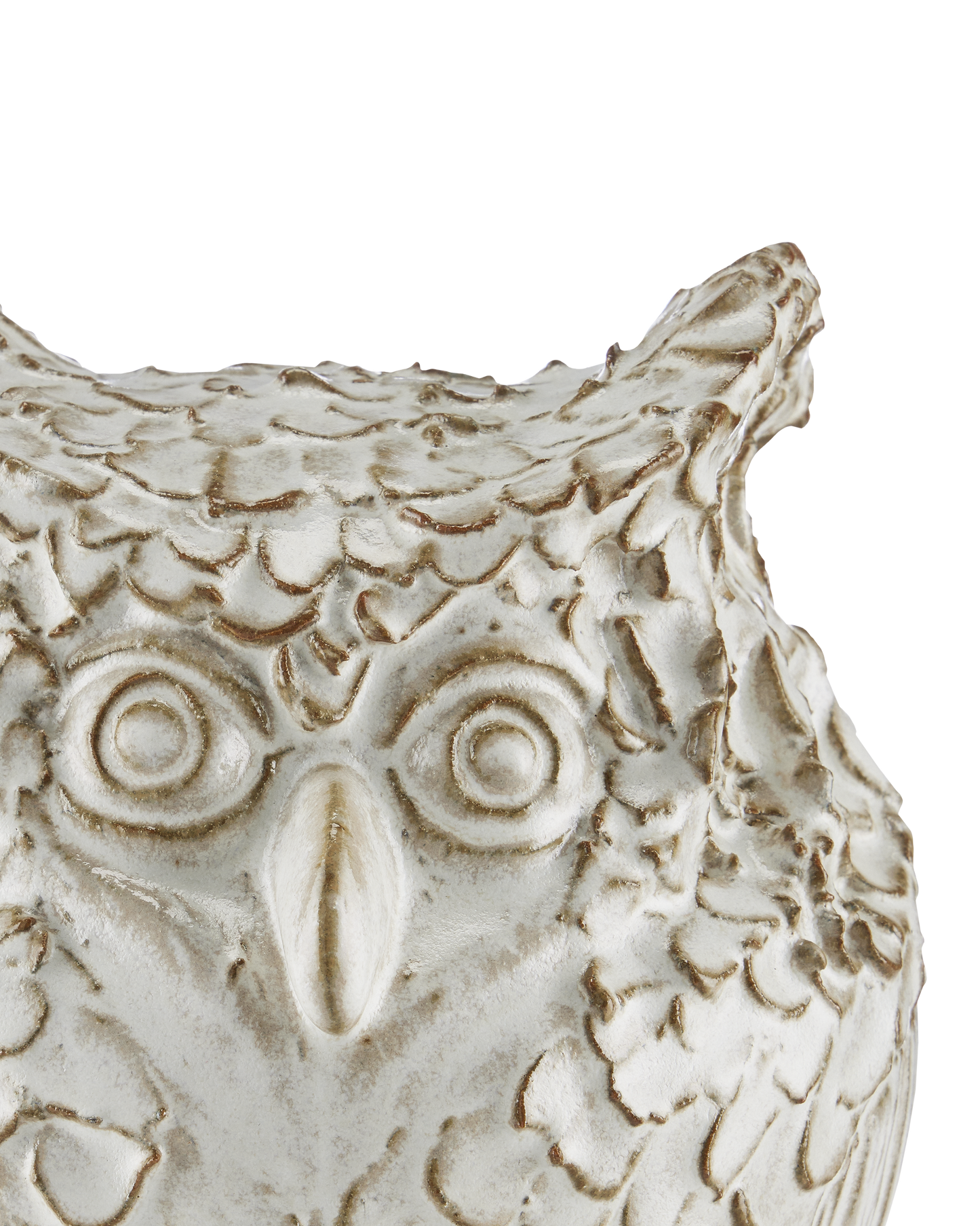 Currey & Co. Minerva Medium White Owl 1200-0624