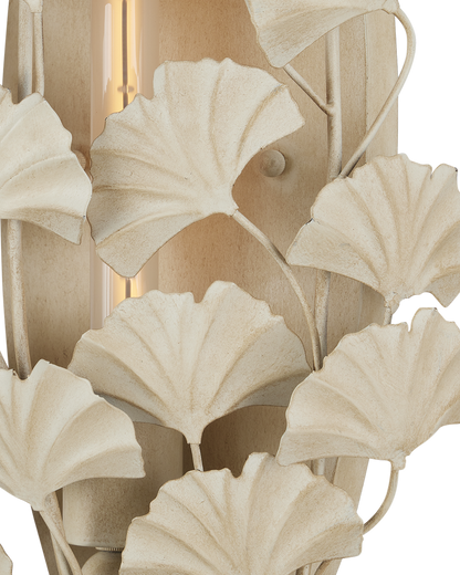 Currey & Co. Maidenhair Ivory Wall Sconce 5000-0230