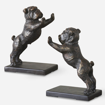 Uttermost Bulldogs Cast Iron Bookends, Set/2 19643