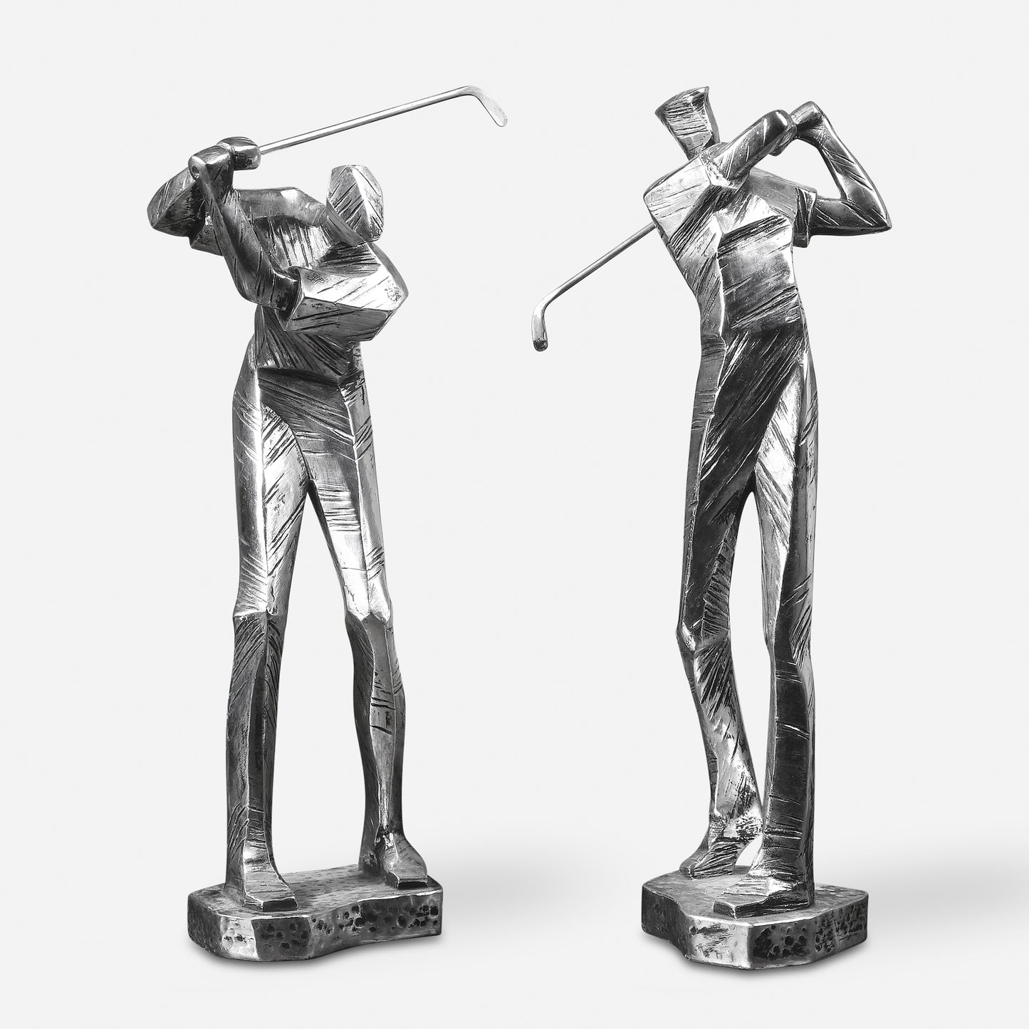 Uttermost Practice Shot Metallic Statues, Set/2 19675