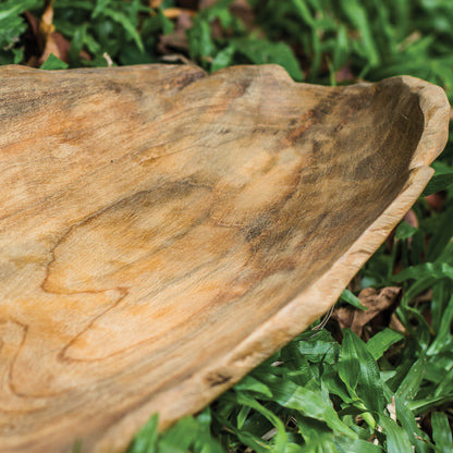 Uttermost Teak Leaf Bowl 17085