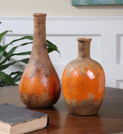 Uttermost Kadam Ceramic Vases S/2 19825