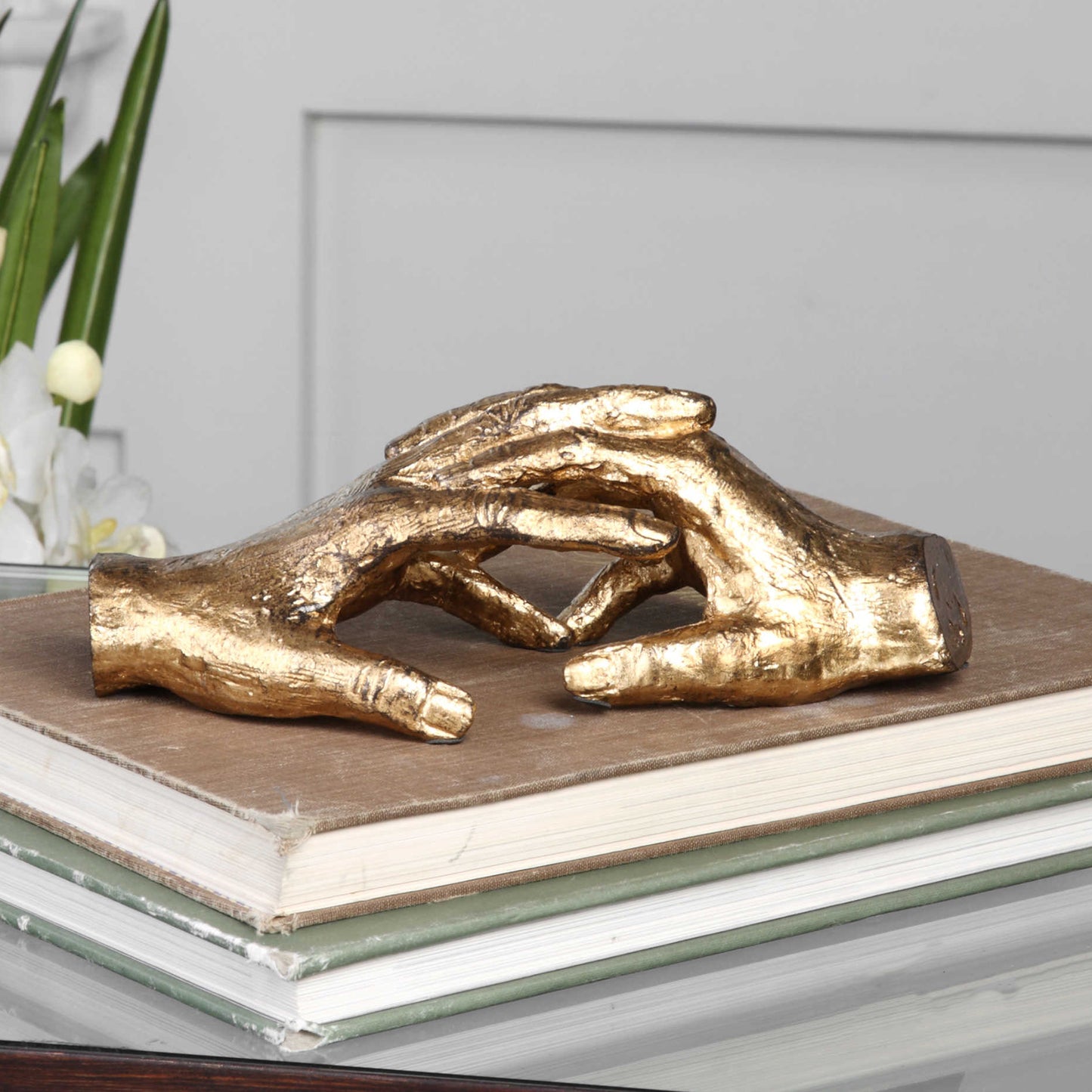 Uttermost Hold My Hand Gold Sculpture 20121