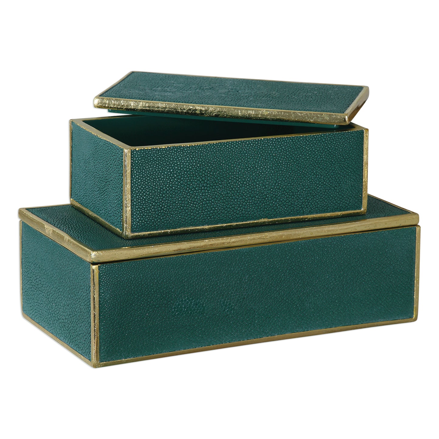 Uttermost Karis Emerald Green Boxes S/2 18723