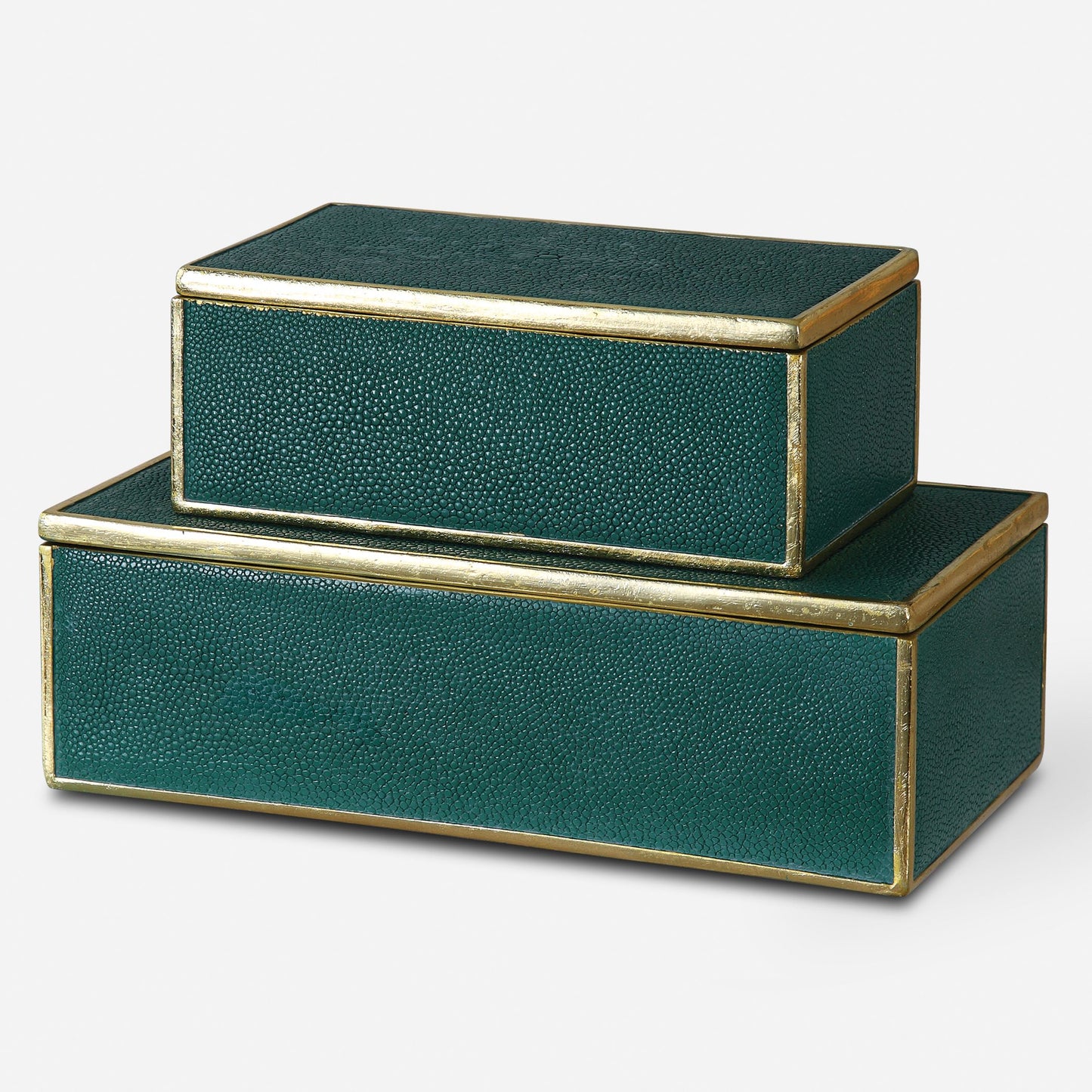 Uttermost Karis Emerald Green Boxes S/2 18723