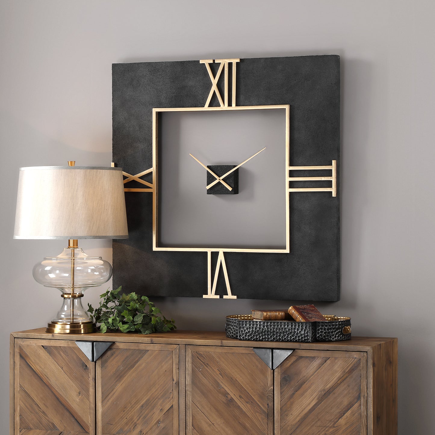 Uttermost Mudita Square Wall Clock 06448