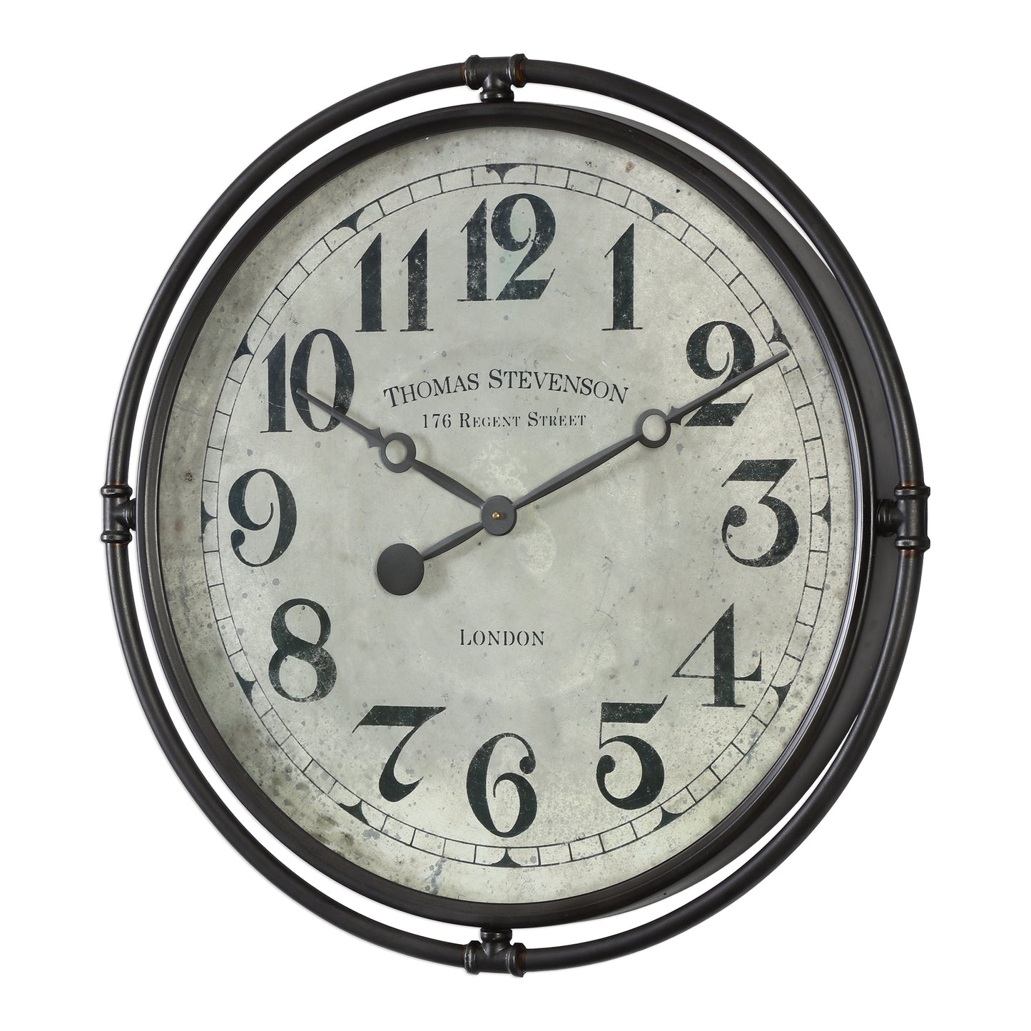 Uttermost Nakul Industrial Wall Clock  06449