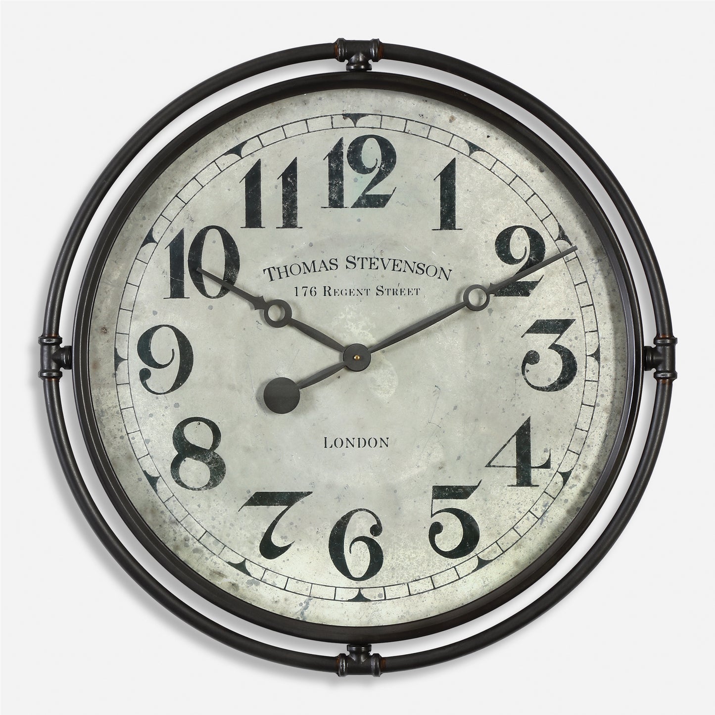 Uttermost Nakul Industrial Wall Clock  06449