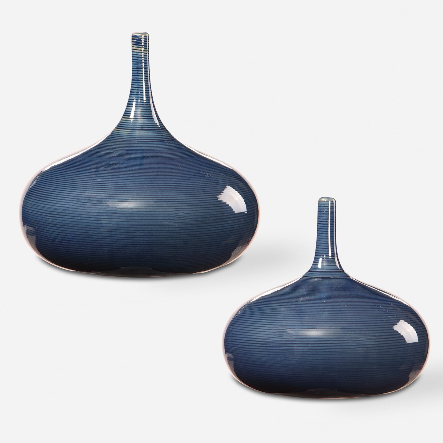 Uttermost Zayan Blue Vases, S/2 18988