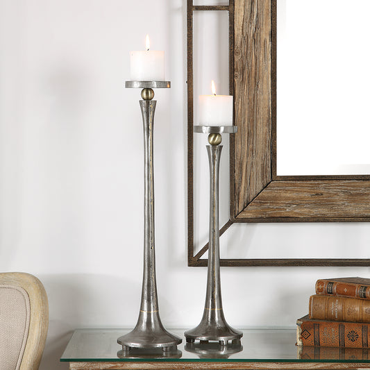 Uttermost Aliso Cast Iron Candleholders Set/2 18994