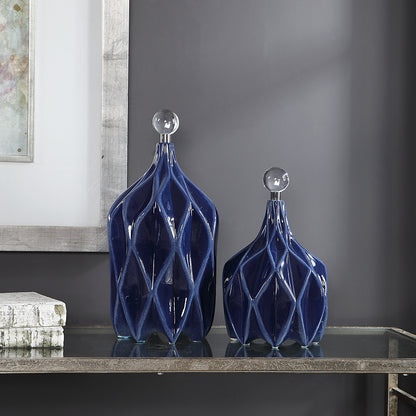 Uttermost Klara Geometric Bottles, S/2 17526