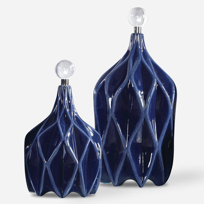 Uttermost Klara Geometric Bottles, S/2 17526