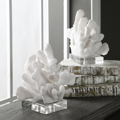 Uttermost Charbel White Bookends, Set/2 17549