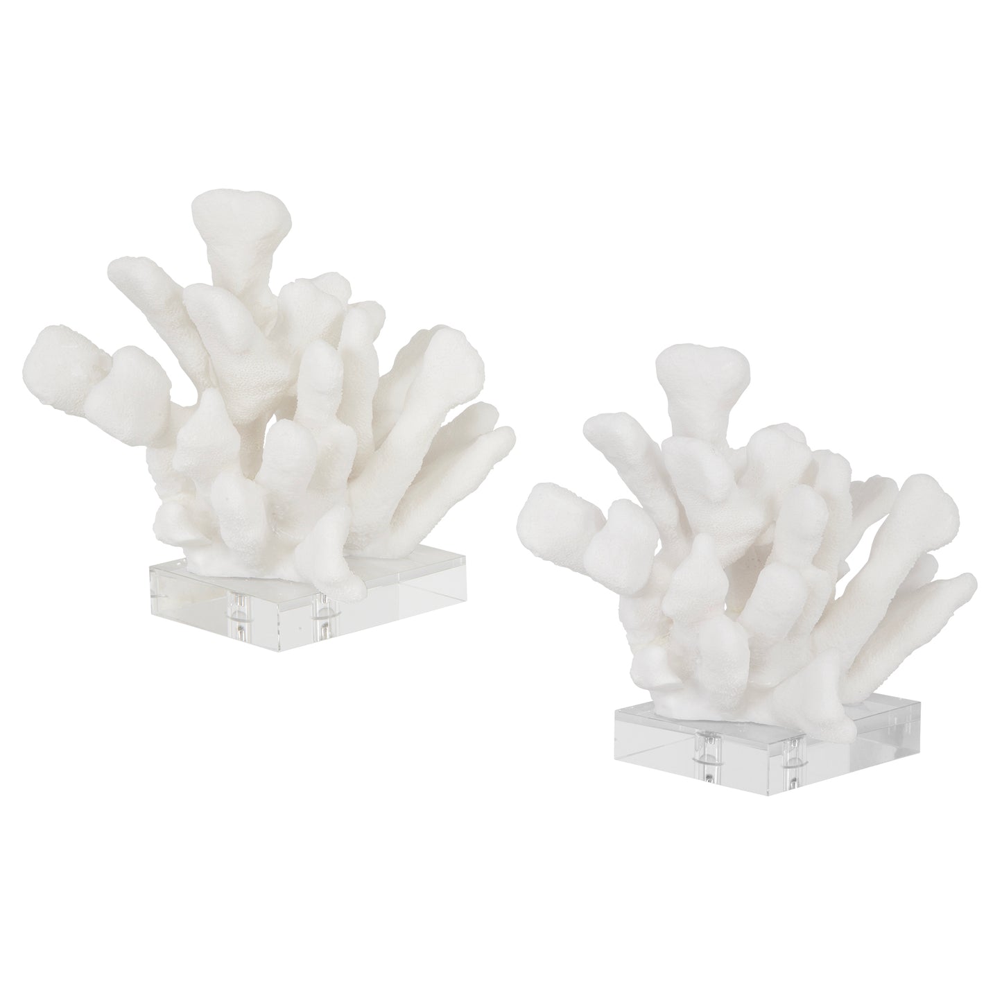 Uttermost Charbel White Bookends, Set/2 17549