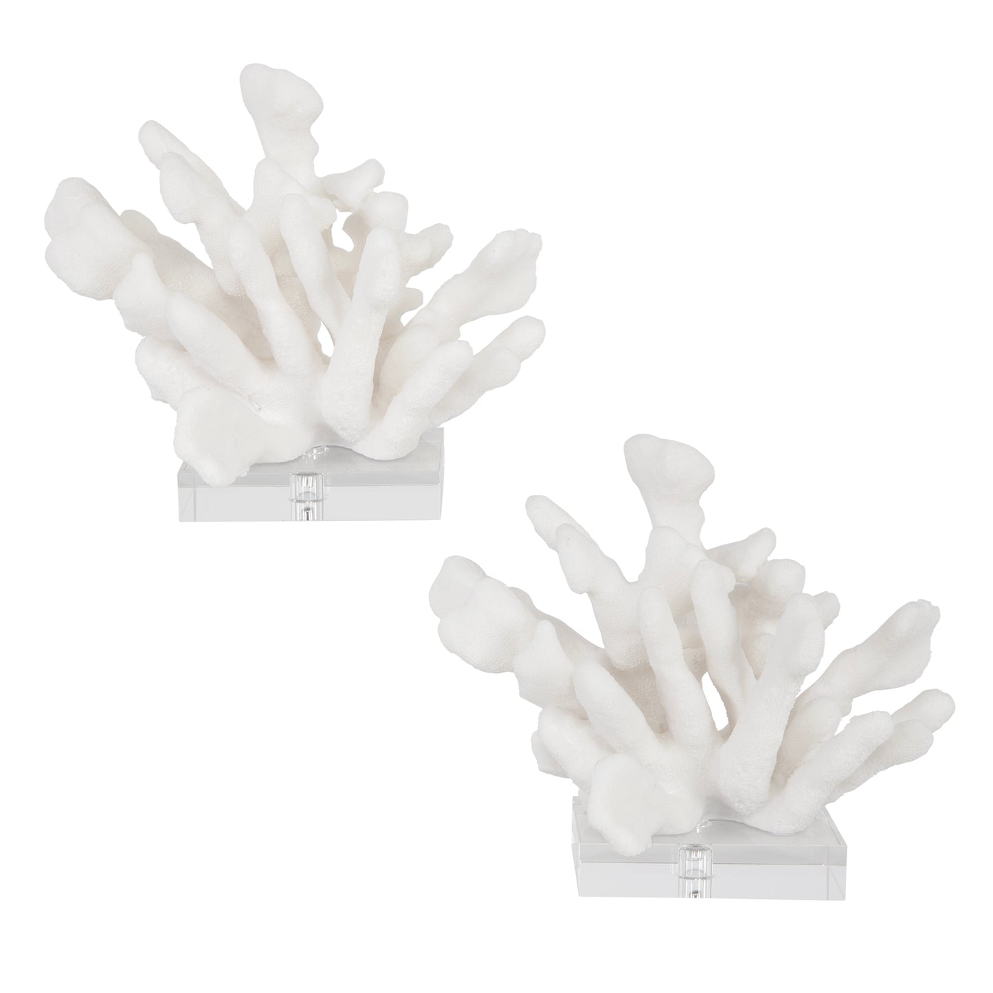 Uttermost Charbel White Bookends, Set/2 17549