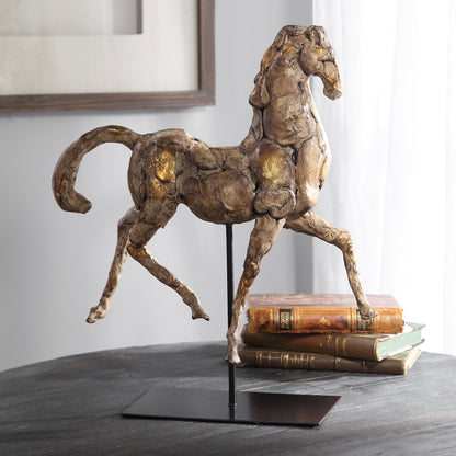 Uttermost Caballo Dorado Horse Sculpture 17585