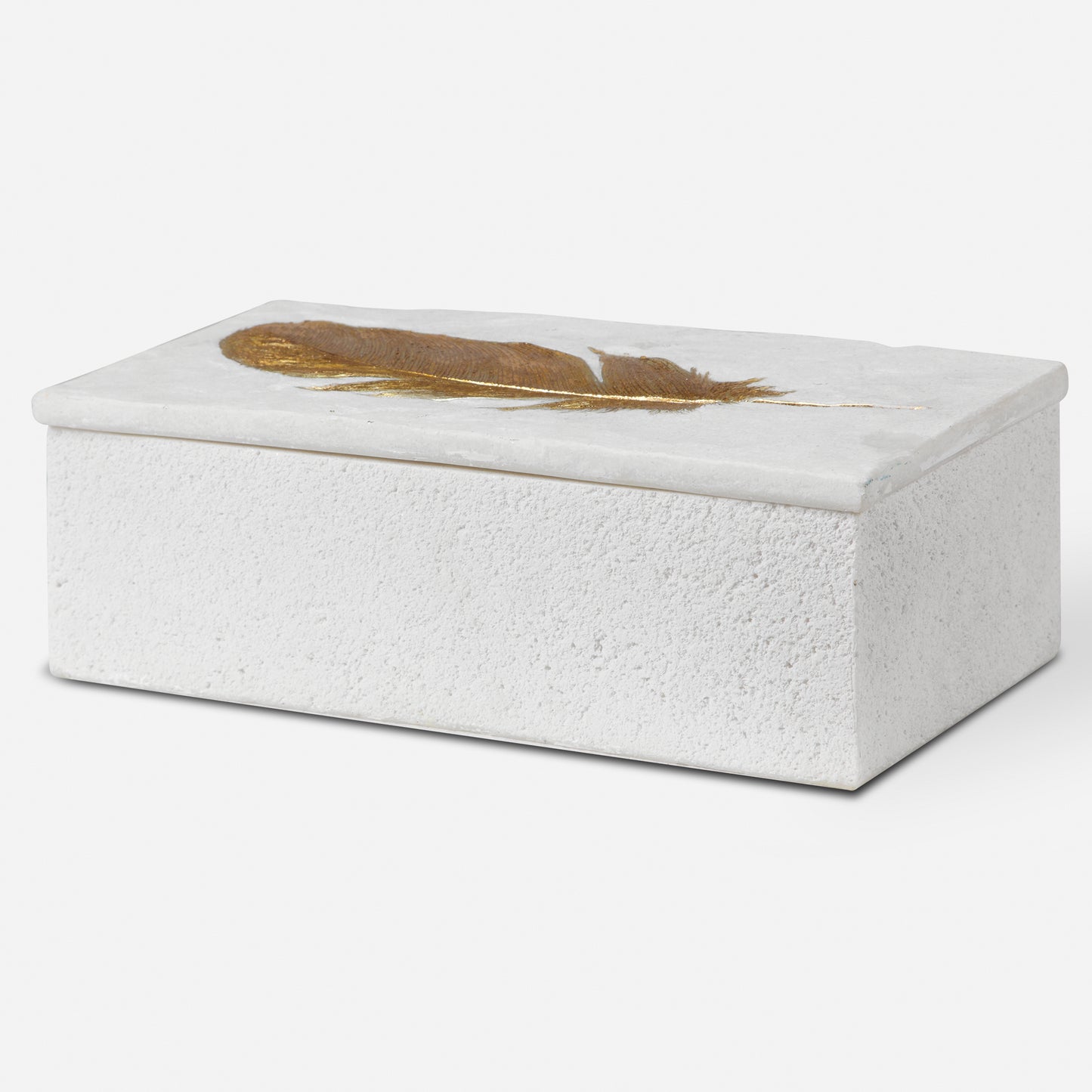 Uttermost Nephele White Stone Box 17724