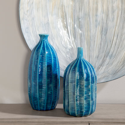 Uttermost Bixby Blue Vases, S/2 17719