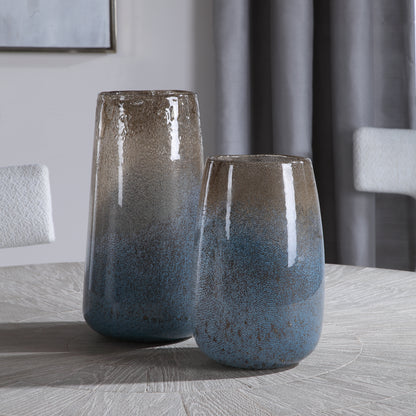 Uttermost Ione Seeded Glass Vases, S/2 17762