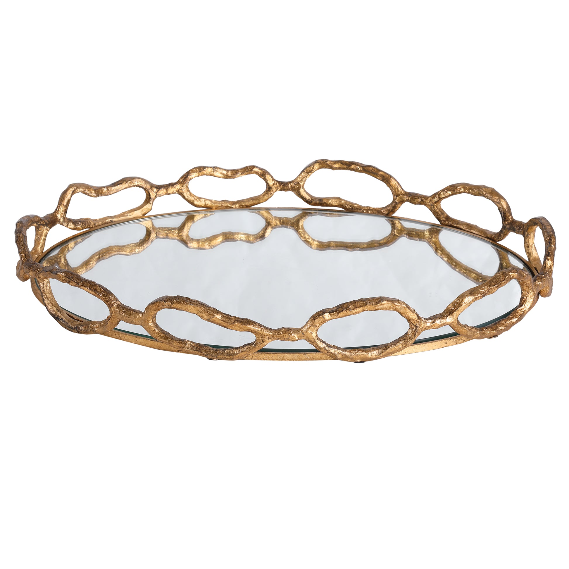 Uttermost Cable Chain Mirrored Tray 17837