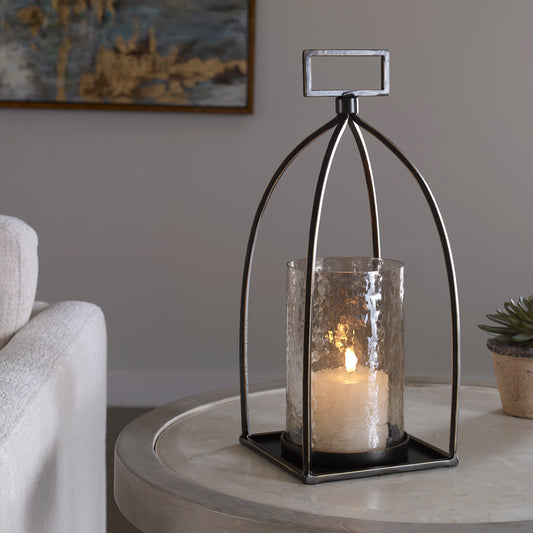 Uttermost Riad Bronze Lantern Candleholder 17912